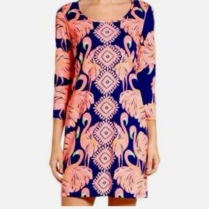 LILLY PULITZER SZ MD Beacon Dress GIMME SOME LEG RESORT NAVY #24164